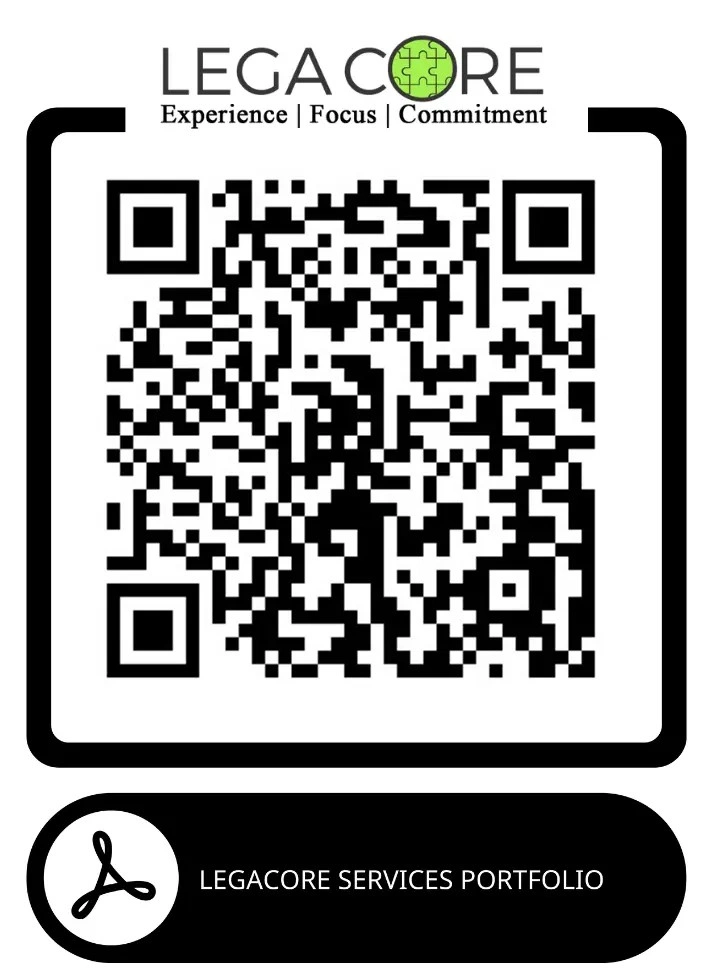 QR SCAN CODE LEGACORE SERVICES PORTFOLIO